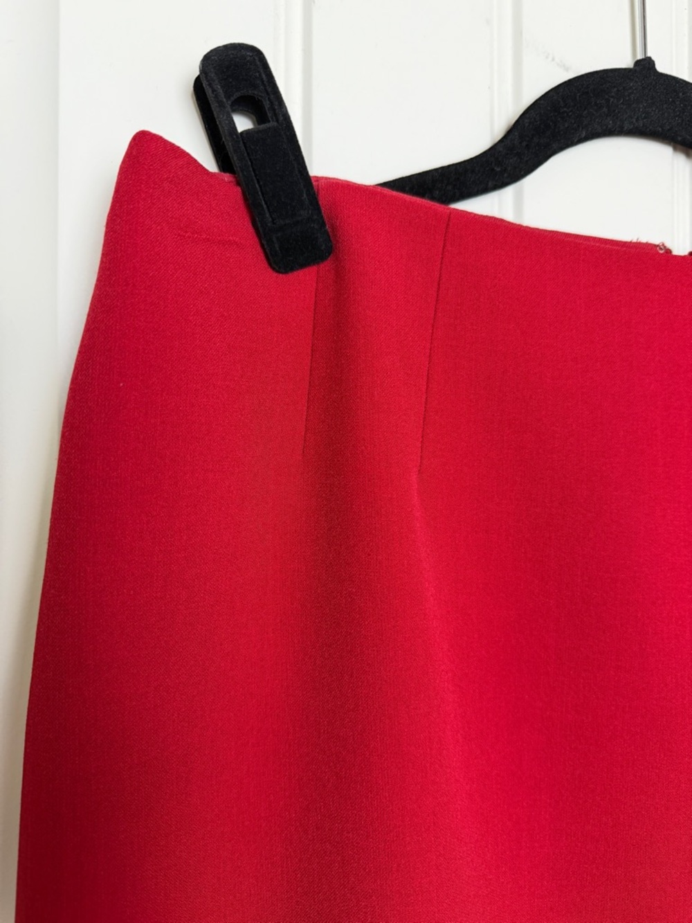 Kasper Red Pencil Skirt Size 8 Classic Career Midi - Picture 3 of 5